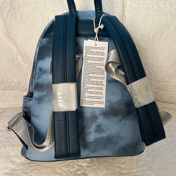 Disney Parks RunDisney Blue Tie Dye Loungefly Backpack  w stickers?NWT Last One